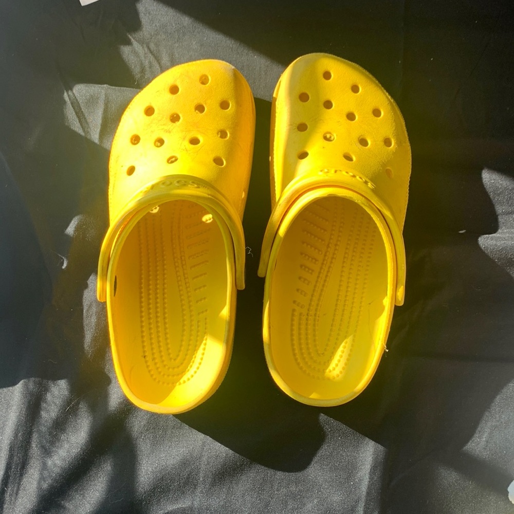 Yellow crocs size 9 women